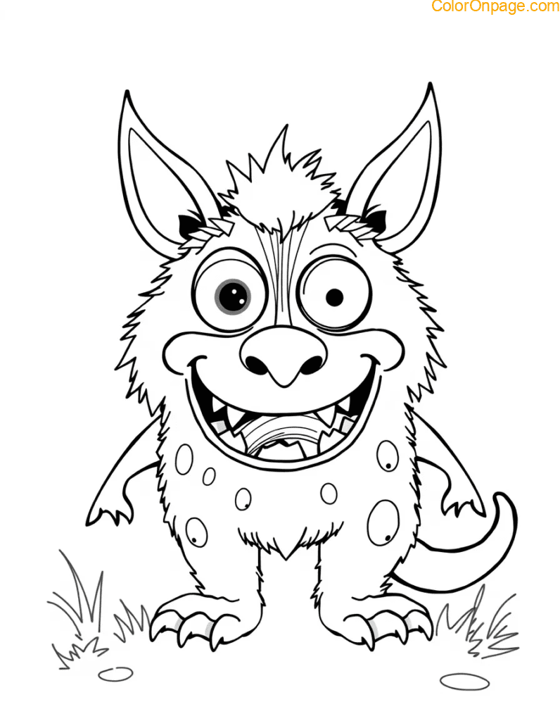 Monster Mash-Up Coloring Page