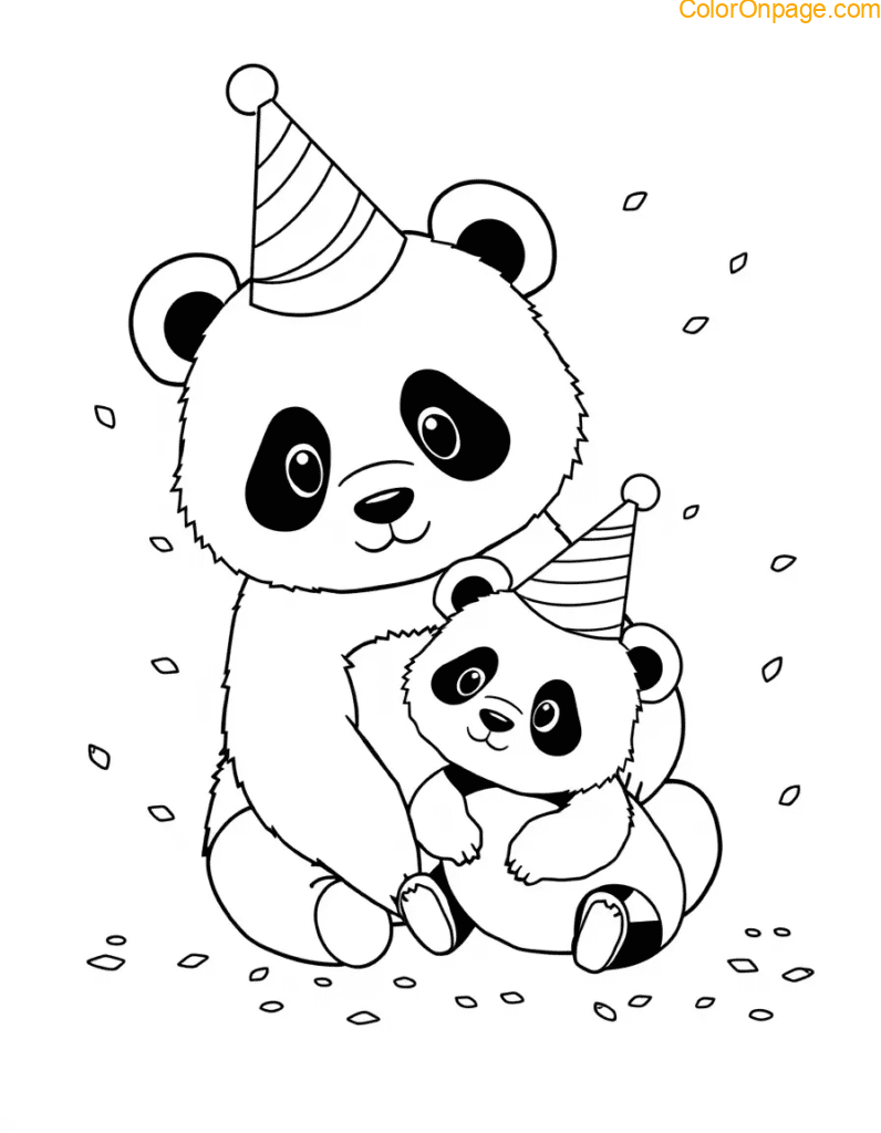 Panda Cupcake Feast – A panda sitting in a pile of cupcakes with frosting smudges.