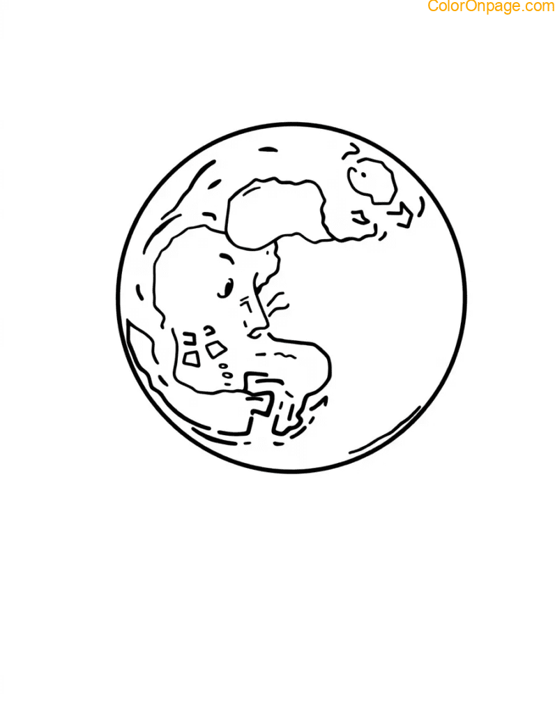 Phases of the Moon Coloring Page