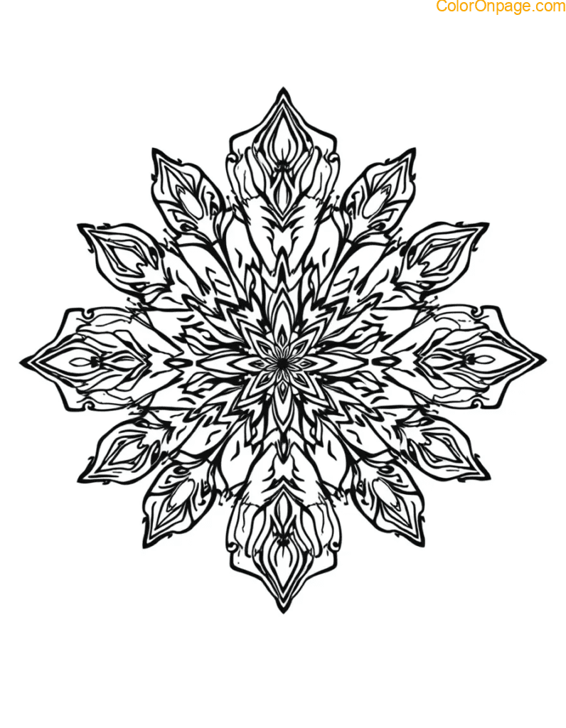 Snowflake Crystal Mandala