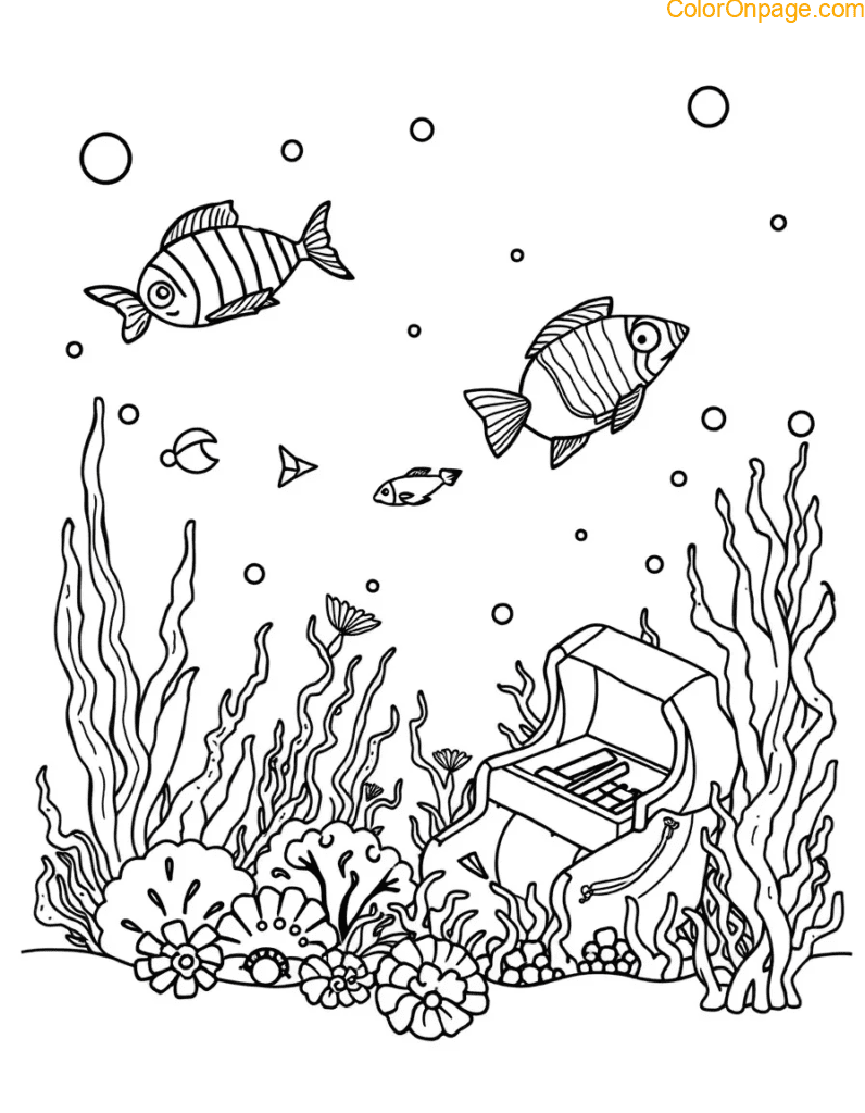 Underwater Wonderland Coloring Page