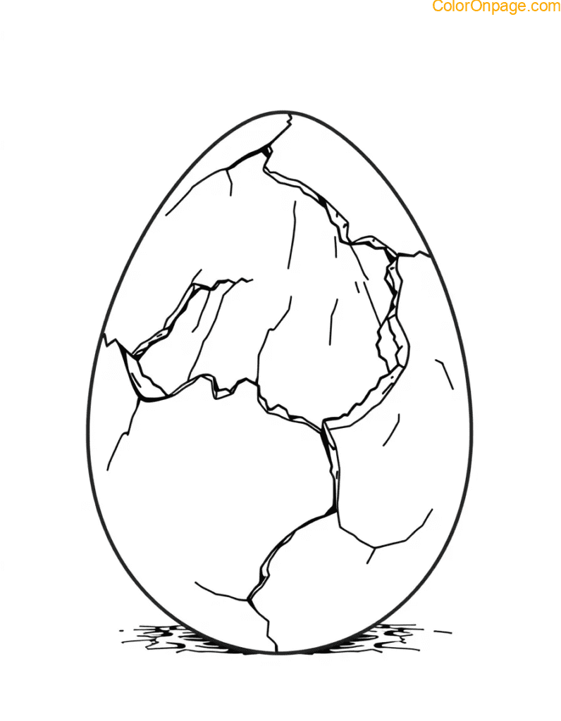 What’s in the Giant Egg Coloring Page