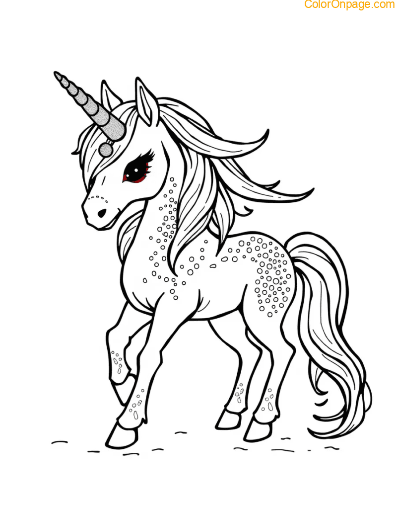 Zombiecorn Coloring Page