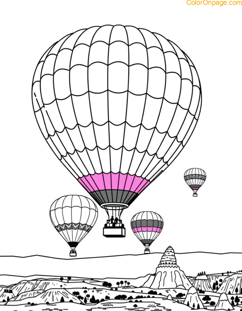 cappadocia-hot-air-balloons-dawn-coloring-page