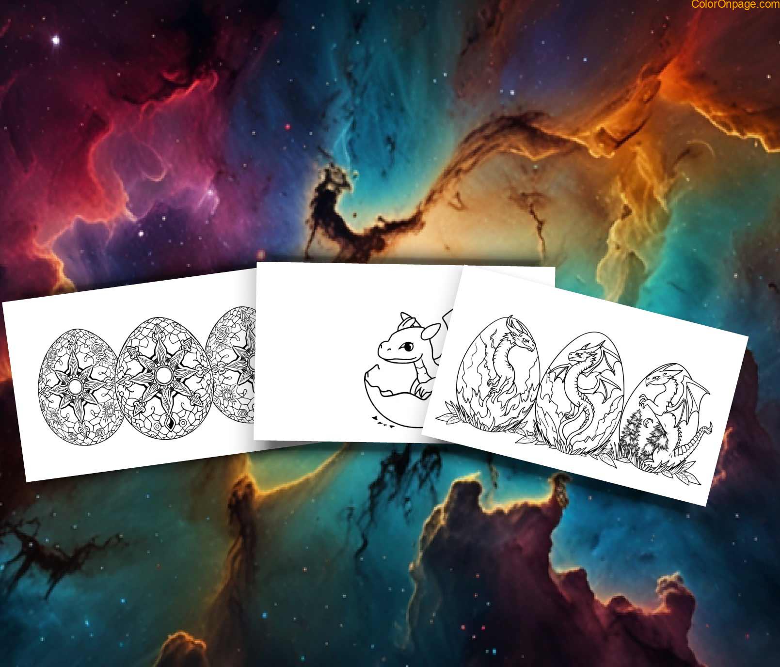 Free Printable Dragon Egg Coloring Pages – Hatch Your Own Mythical Creatures!