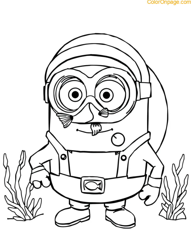 deep sea diver minion fishbowl helmet coloring page.png