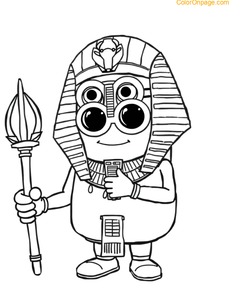 egyptian pharaoh minion golden headdress printable.jpg