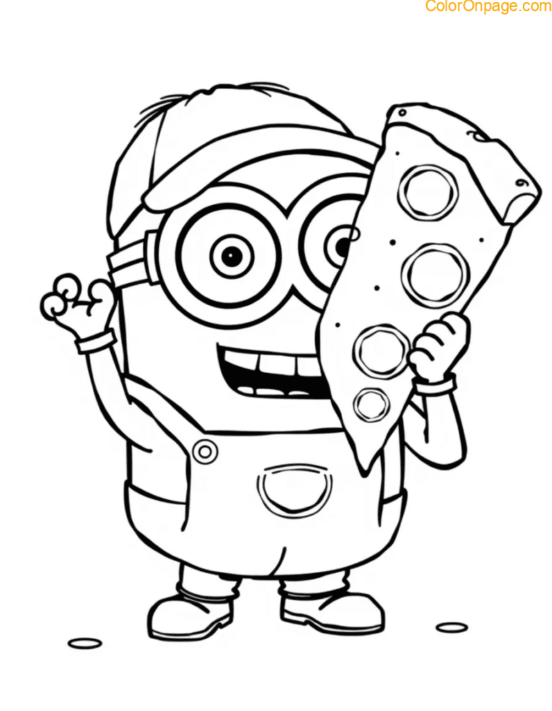 pizza delivery minion giant slice pepperoni eyes.png