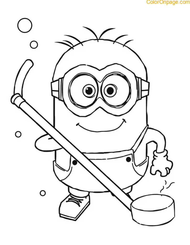 underwater hockey minion goggles chasing puck.jp